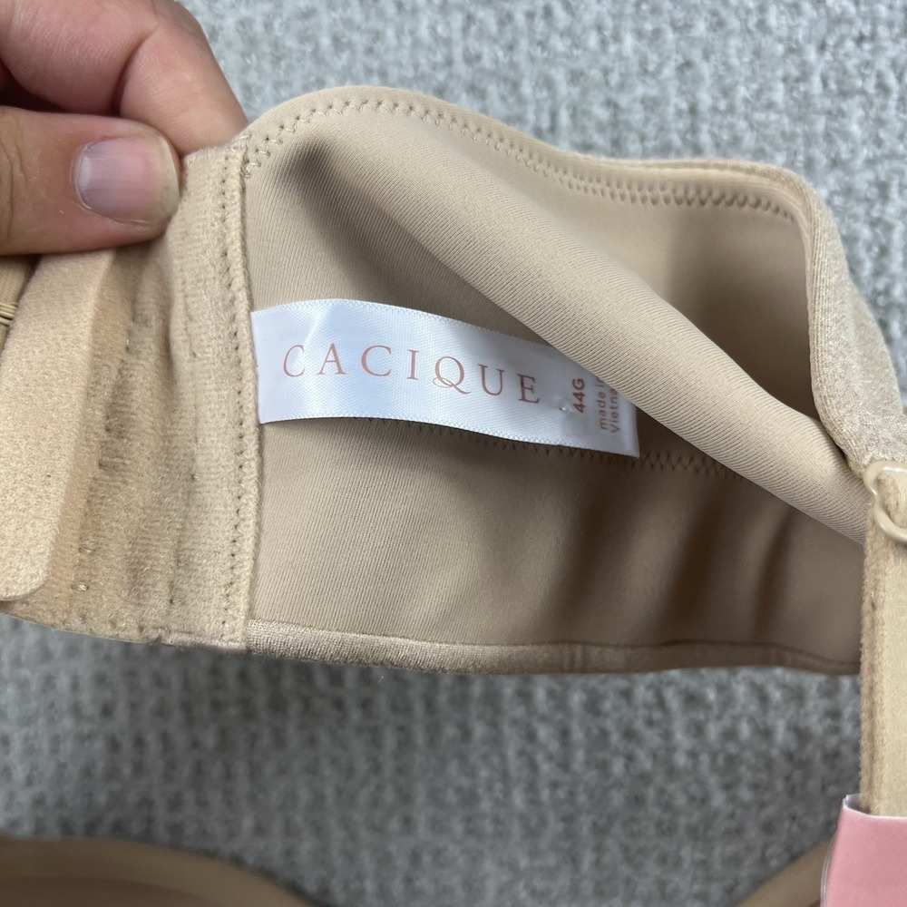 CACIQUE BEIGE Lightly Lined Full Coverage Bra; Size 44G NEW Lot Of 2 - Picture 5 of 9